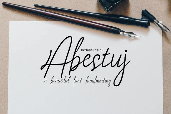 Abestuj: A Handwritten Font for Timeless Editorial Design