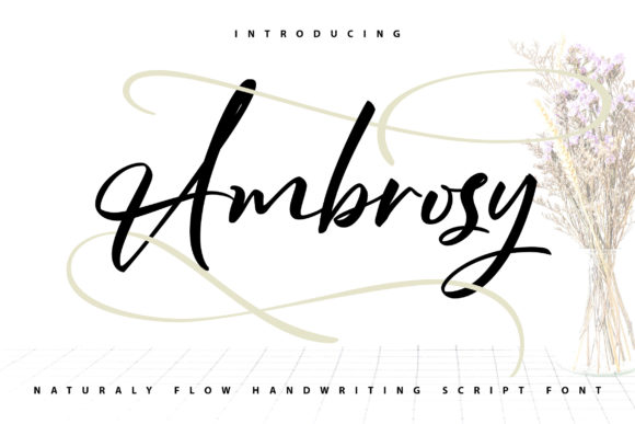 Ambrossy: A Stylish Script Font for Editorial Design
