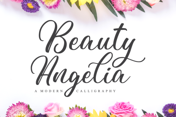 Beauty Angelia Font for Business Branding