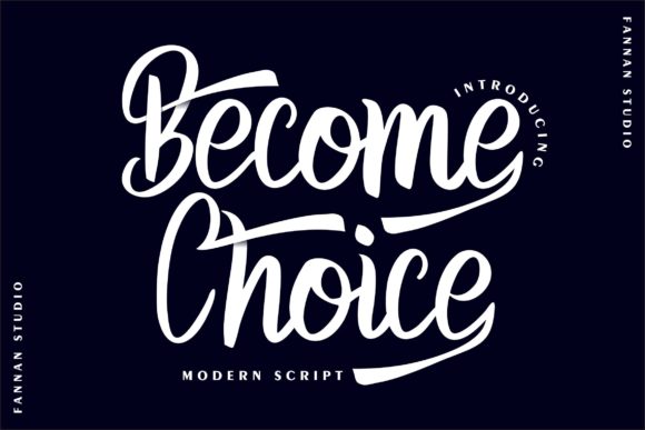 Become Choice: A Font That Elevates Handmade Creations