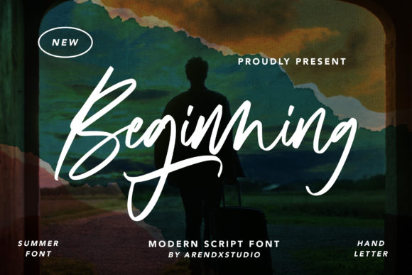 Beginning: A Stylish Script Font for Modern Branding