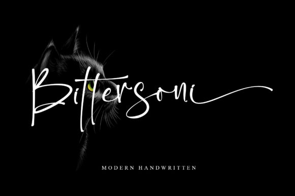 Bittersoni: A Vintage Script Font for Web Design