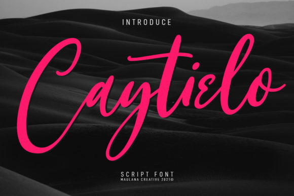 Caytielo: A Modern Script Font for Web Design