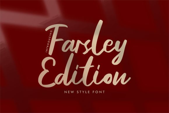 Farsley Edition Font for Modern Web Design