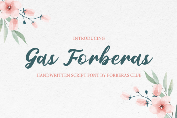 Gas Forberas Font for Web Design