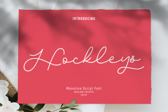 Hockleys: A Graceful Script Font for Editorial Design