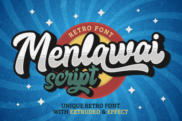 Menlawai: A Bold Handwritten Font for Retro Branding