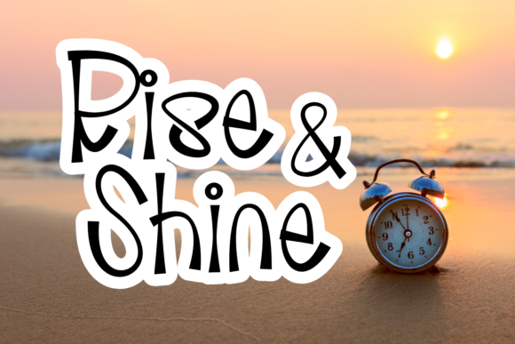 Rise and Shine: A Handwritten Font for Modern Editorial Design