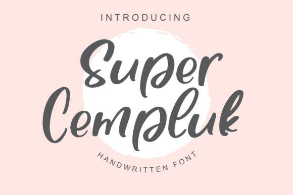 Super Cempluk: A Delicate Script Font for Handmade Creations
