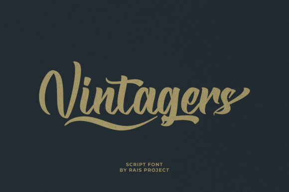 Vintagers: A Vintage-Styled Script Font for Editorial Design